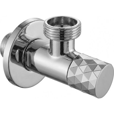 Rea Robinet D’angle Diamond 03 1/2" X 3/4" Chrome (1/5)