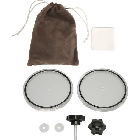 Protecteur de disque vinyle étanche, clip de nettoyage transparent pour disques vinyles, fixation noire anti-poussière. (1/5)