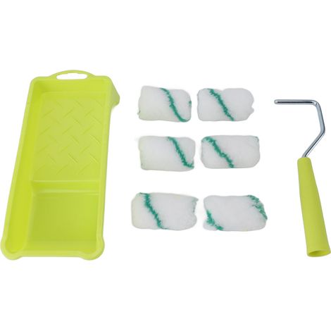 Petit ensemble de rouleaux à peinture, contrôle précis, facile à nettoyer, outils de peinture DIY pour la décoration intérieure et les loisirs créatifs. (1/5)