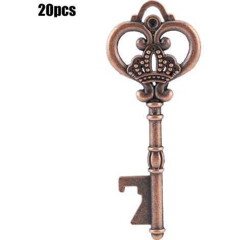 Schlüsselförmiger Flaschenöffner mit Karte und Schnur – Originelles Geschenk für Hochzeitsgäste (20er-Packung) (1/5)