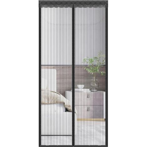 Moustiquaire magnétique pour portes 90 x 210 cm,filet fin fermeture automatique,rideau moustiquaire,porte fenêtre,moustiquaire magnétique sans perçage pour porte fenêtre,balcon,salon (1/5)