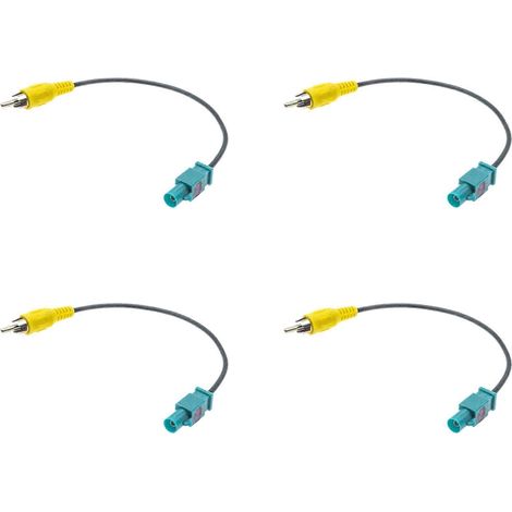 4x kompatibel mit Mercedes-Benz Rückfahrkamera-Adapterkabel Fakra auf RCA-Stecker Rückfahrleitung Fahrzeug-Rückfahrkamera-Umrüstkabel (1/5)