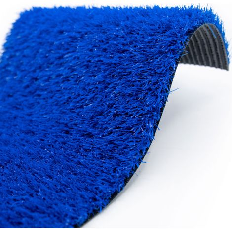 Gazon artificiel Expo classé feu - Bleu - 22 mm - Rouleau de 2m x 3m