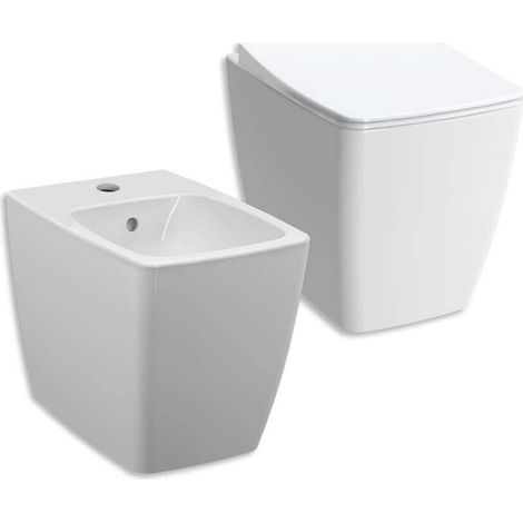 Sanitari Vitra Wc rimless e Bidet filo muro a terra (1/4)
