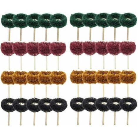 40Pcs 1(25mm) Roue abrasive Roue de polissage pour Dremel Outil rotatif (1/5)