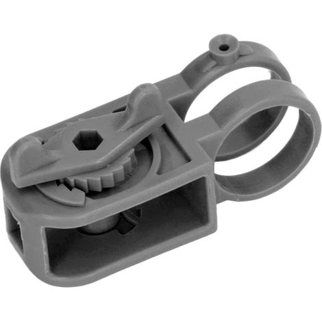 40 Stück Elektrozaun-Isolatorspanner, fester Halt, korrosionsbeständig, Rohrpfostenisolator, Spanner, schwarz (1/5)