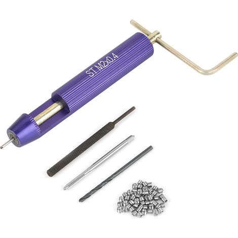 50 inserts filetés hélicoïdaux en fil d'acier inoxydable enroulé M2 x 2D