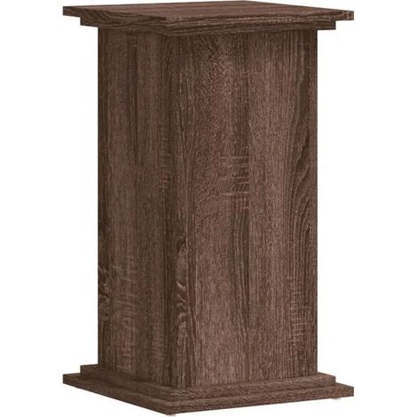 Support pour plantes en chêne brun, 33 x 33 x 60 cm, bois composite (1/5)