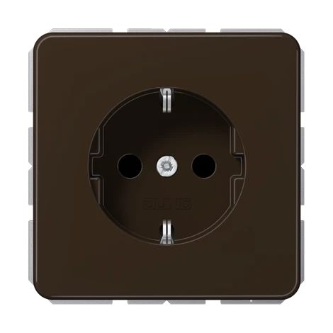 Jung Base SCHUKO®, 16 A 250 V , duroplástico, serie CD, marrón CD 1520 BR