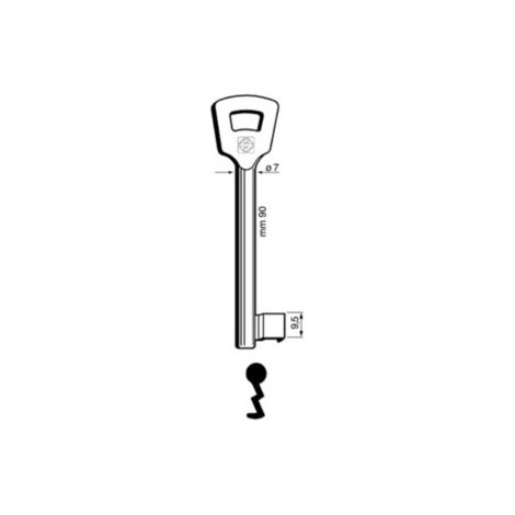 SILCA 6NFH8L (EX 8NFHL) CHIAVE PATENT NICHELATA Q.TA 5