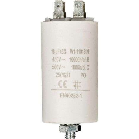 Nedis Fixapart W1-11018N condensatore bianco 18uF 450V