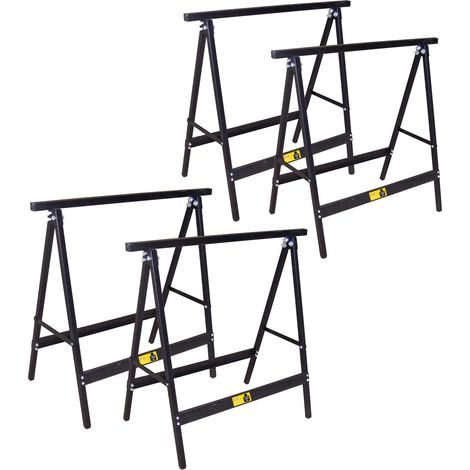 4x Metall Klappbock Unterstellbock Gerüstbock Stützbock Arbeitsbock Set 120kg