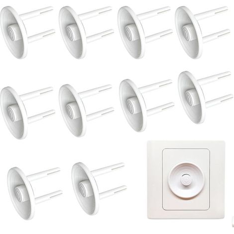 10pcs Blanc Cache Prise Bébé,Cache Prise,Protection Prise Electrique Bebe,Cache Prise Electrique,Cache Prise Electrique Universal Pour Securite Enfant,Protection Prise Electrique Bebe Pour Domestiqu (1/5)