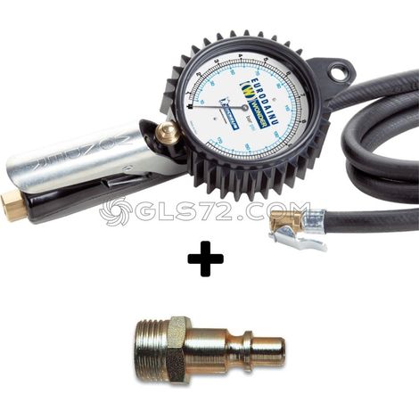 MANOMETRO PISTOLA INFLADOR NEUMATICOS WONDER BAR PSI MICHELIN + RAPIDA ITALIA (1/5)