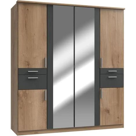 Wimex VOLOS Kleiderschrank Eiche 180 cm breit