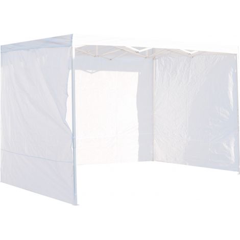 Packs Laterales Carpas Plegables - Pack 3 Laterales Lisos para Carpas 3x3 Eco - Blanco