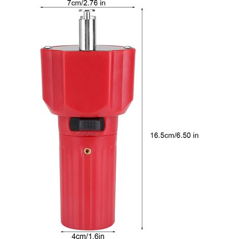 Moteur rotateur pour barbecue, modèle CCW/CW, métal et ABS rouge, 4.2 RPM, avec interrupteur pour grill (1/5)