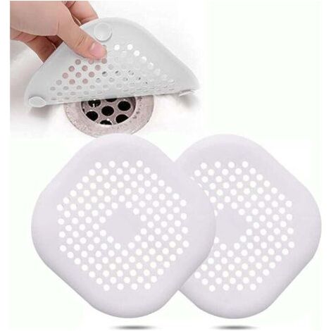 Protecteur de canalisation en silicone 2 pièces, crépine d'évier de cuisine avec ventouse, crépine de couvercle de canalisation de baignoire, crépine d'évier de cuisine et de salle de ba