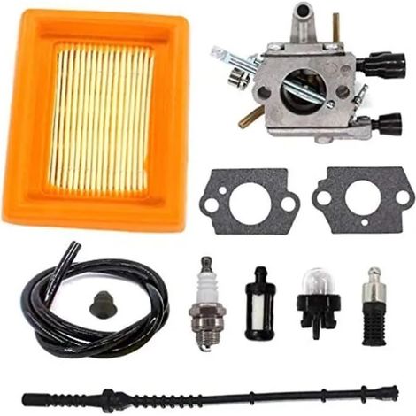 Luftfiltersatz für Vergaser, kompatibel mit STIHL FS120, FS120R, BT120, BT120C, FS200, FS200R, SP200, FS250 und FS250R