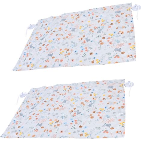 Lot de 2 rideaux pare-soleil simples et réglables pour vitres latérales de voiture, avec ventouses (Type 2). (1/5)