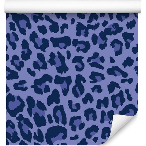 Papel pintado de cuero azul y morado, azul y azul marino, 50x1000 cm (1/5)