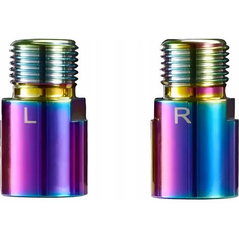 Entretoise d'adaptation en acier pour pédale de vélo, rallonge de 20 mm, 2 pièces ENLEE (1/3)
