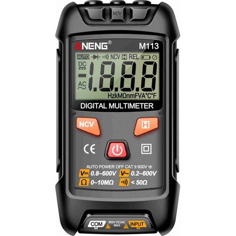 Digital Multimeter 1999 Counts Electrician Tester Auto Range Intelligent Multimeter Measures Voltage Current AC/DC Resistance Continuity with NCV Function Proximity Lamp (1/5)