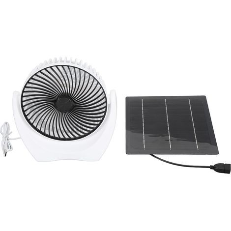 GARRYFIZH Kit de ventilateur de panneau solaire 7W 5V Portable USB pour serres, maisons pour animaux de compagnie, intérieur et extérieur