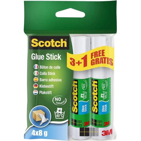 Scotch Colla in stick ® permanente 8g - PROMO PACK 3 + 1 GRATIS