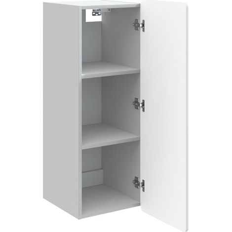 Armadietto a muro Mobiletto a muro Bianco 33 x 34,5 x 94 cm Legno ingegnerizzato DAS516438 (1/5)