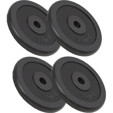 Hantelscheiben 4 Stk. 4x7,5 kg Gusseisen