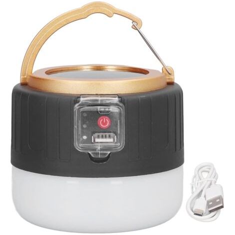 DEESSE SHOP-Lanterne de Camping Rechargeable, Lampe de Camping avec Interface USB Lanterne LED Camping pour Camping Extérieur BBQ D'urgence (1/5)