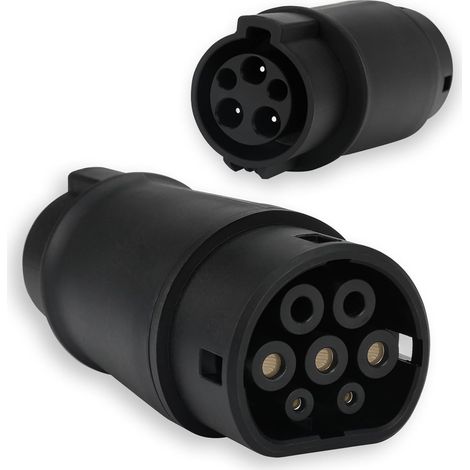 Dengmx-EV Câble de Charge Adaptateur Type 1 à 2 + pour - cuivre, 250V, compatible le type 2】 L'adaptateur a deux côtés - automobile / sécurité (1/5)