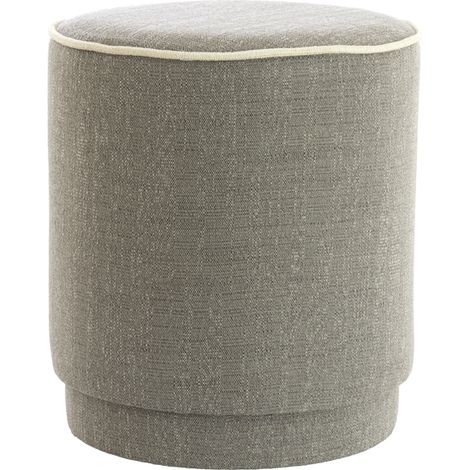 Warmer grauer Holz-Sitzpouf Light & Living Rosin (1/4)