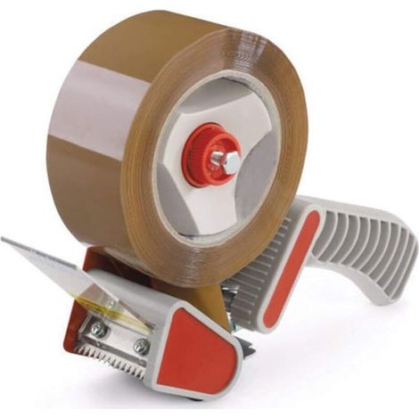 Dévidoir Pistolet à Poignée pour Ruban Adhésif d'emballage ou Scotch - Automatique - Plastique - Dispenser de Ruban Adhésif - 50 mm