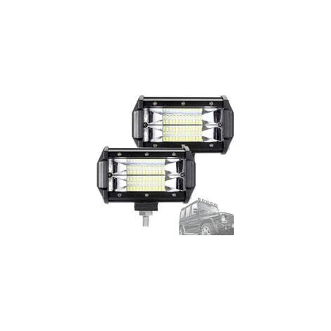 2 x 72W LED-Arbeitsscheinwerfer, Offroad, 12V/24V, Reflektorscheinwerfer, leichter Arbeitsscheinwerfer für UTV, SUV, ATV, HENGMEI (1/5)