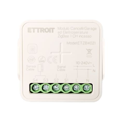 ETTROIT ETZB4021 MODULO SMART WI-FI 1 CANALE ZIGBEE TUYA PER CANCELLI GARAGE ED ELETTROSERRATURE COMPATIBILE CON AMAZON ALEXA E GOOGLE HOME (1/5)