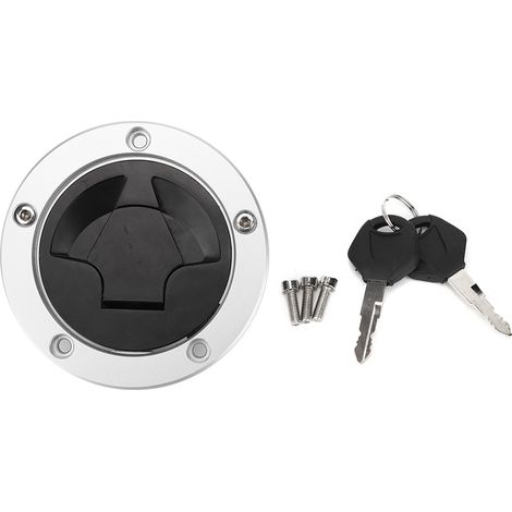 Bouchon de réservoir à verrou avec clé pour Kawasaki Ninja ZX-6R, ZX-10R, ZX-14R (1/5)