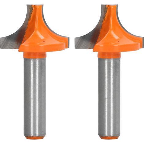2 pièces fraise 8mm tige ronde carbure de tungstène chanfrein outil de coupe pour le travail du bois 8x25mm/0.31x0.98in (1/5)