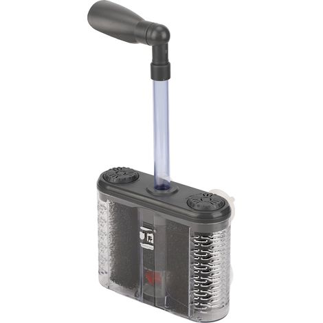 Filtre à éponge pour aquarium, silencieux, nettoyant les déjections, oxygénant et favorisant la culture bactérienne. Filtre à éponge double pour aquarium. (1/5)
