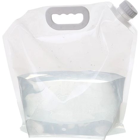 Seau de rangement portable multi-usages 3L/5L pour le sport, les voyages, le camping et les activités de plein air. Poignée de ceinture et sac à eau pliable.-AquaForge (1/5)