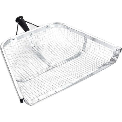 Pelle à sable de qualité professionnelle avec large zone de tamisage de 47 cm, idéale pour les jardiniers et les travaux agricoles, outil de tamis portable (1/5)