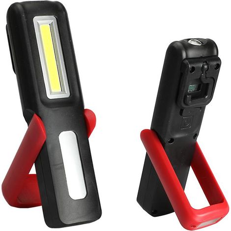 Wiederaufladbare magnetische LED-Arbeitsleuchte für Autoreparaturen, Garage, Camping und Notfälle – Orange (1/4)