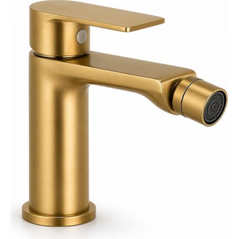 Miscelatore Rubinetto Oro Opaco Monocomando Ottone  Aeratore Orientabile 94018