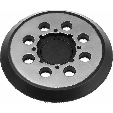 Disque de ponçage 5" 8 trous 4 trous de vis pour ponceuse à dos Disque auto-adhésif à crochets et boucles Noir Compatible avec DeWalt DWE6423 DWE6421 (1/5)