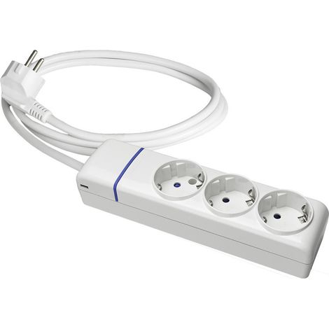 Base Multiple 3 Prises T/Tl 1.5m De Cable H05vv-F 3g1,5mm² 8013p Solera (1/3)