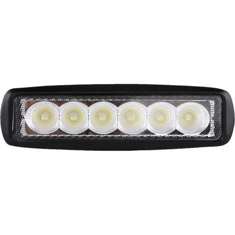 6 LED 18W Halogen Wasserdichte Arbeitslampe 10–30V für Überrollbügel, ATV, Jeep – Breitstrahl (FLOOD)