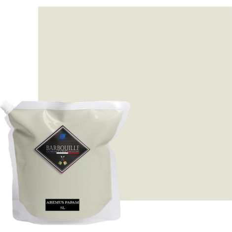 Peinture acrylique velours murs et plafonds 5L Blanc Fumé Abemus Papam