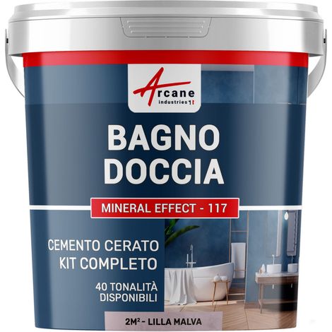 Microcemento bagno e doccia: microcemento impermeabile - 2 m² (in 2 strati) Lilla Malva - ARCANE INDUSTRIES