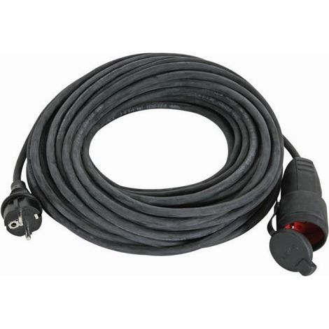 Rallonge électrique 5m noire (1/4)